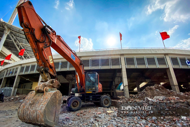 Cận cảnh thi công dự án 150 tỷ đồng tu sửa sân vận động Mỹ Đình - Ảnh 10.